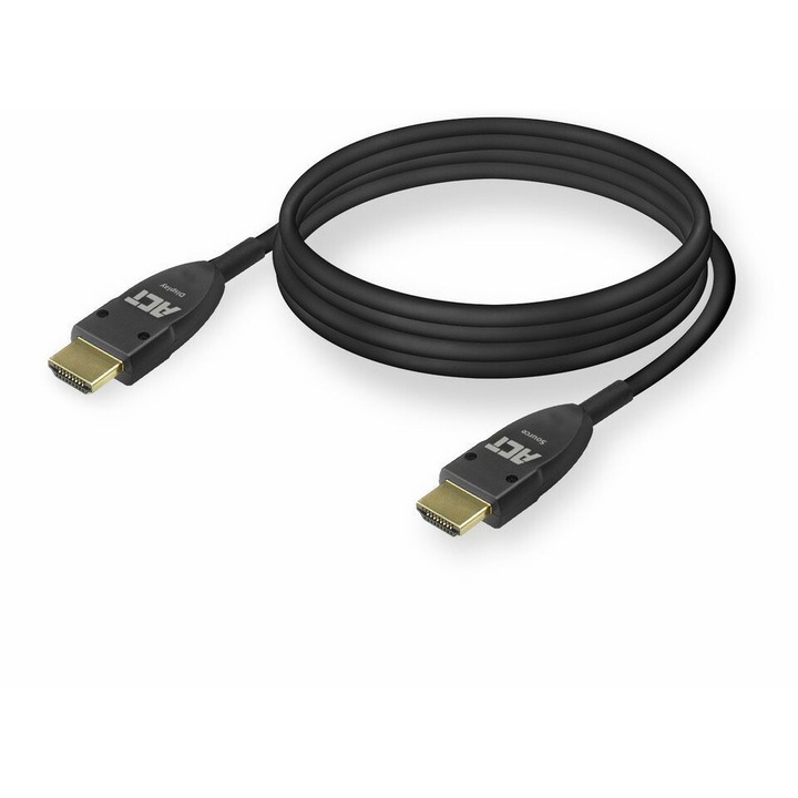 Cablu HDMI ACT v2.1 optic activ, Ultra HD 8K, 10m, negru