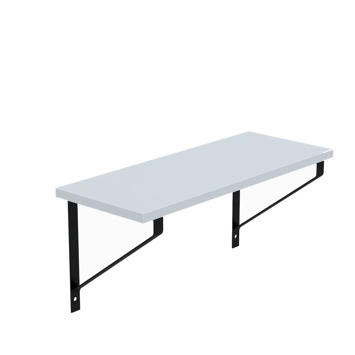 Raft GINO-II, AKKE, Gri deschis, 60x20