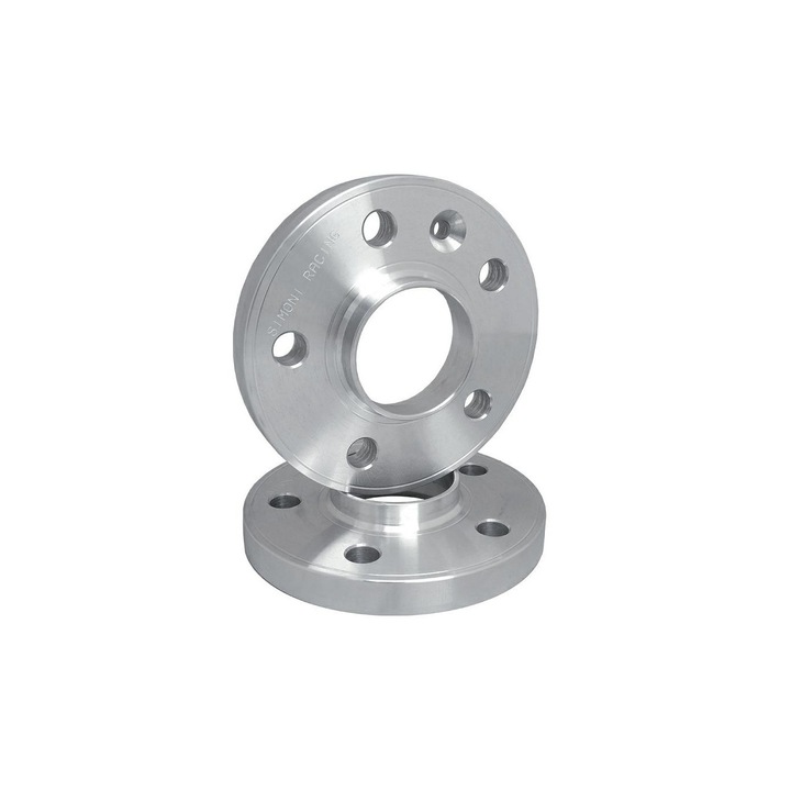 Set 2 distantiere roti Simoni Racing, 5x105 20", compatibil Chevrolet & Opel, argintiu
