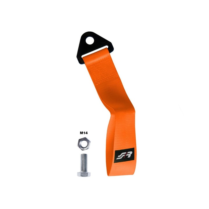 Curea de remorcare Simoni Racing, 26cm, capacitate 3000kg, portocaliu