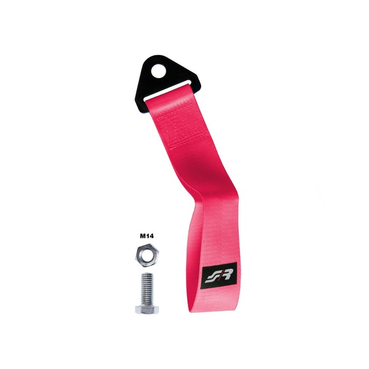 Curea de remorcare Simoni Racing, 26cm, 3000kg, roz