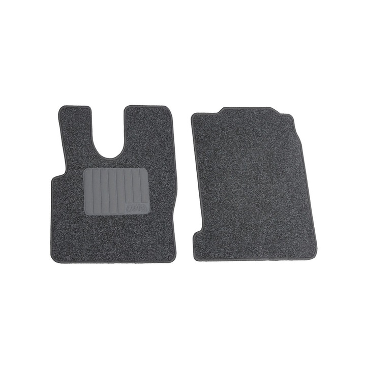 Set 2 covorase auto Lampa, compatibil DAF, negru, anti-alunecare, velur bordurat