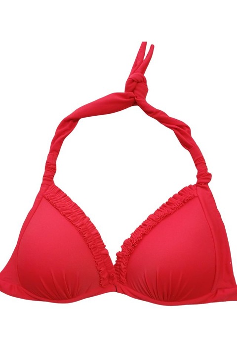 Pyramid fodros push-up bikini, piros, 80C