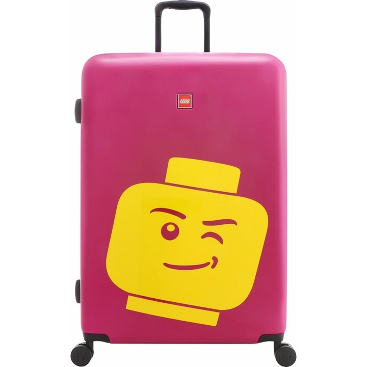 Куфар Lego Minifigure Head, 76.5 x 52.5 x 29 см, ABS, 100 литра, 4.5 кг, Розов