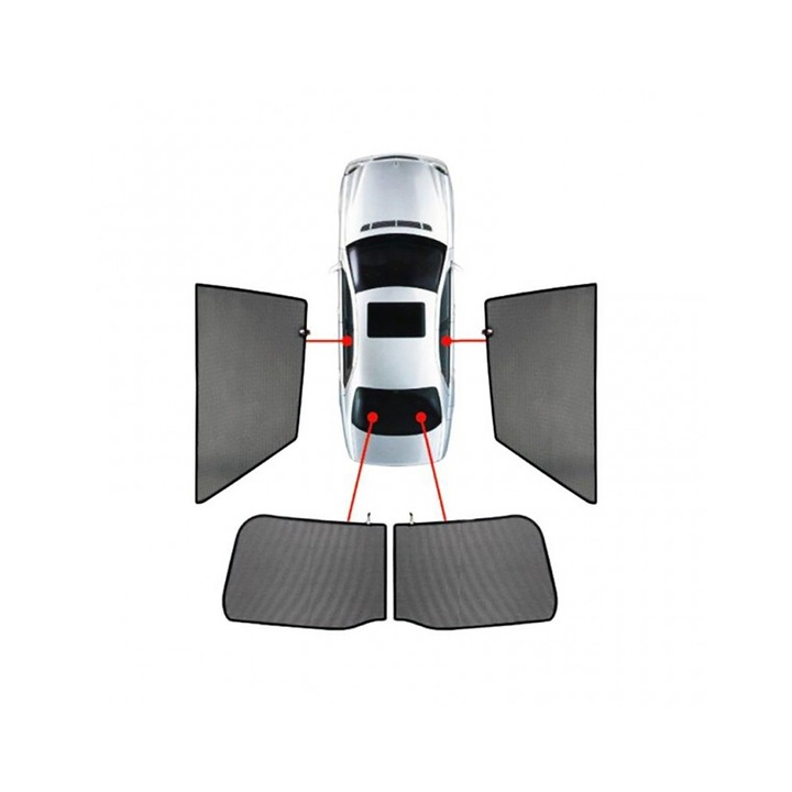 Set 4 Parasolare auto CarShades pentru Honda Civic 5D 2015