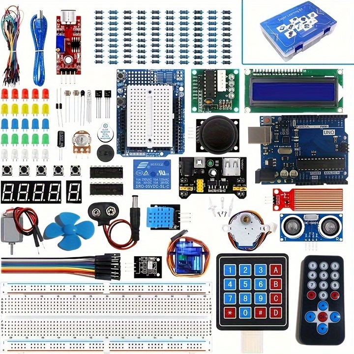 ISSNW Super Starter Kit за R3 UNO2560 Mega328 Nano, включен урок, различни сензори, многоцветен