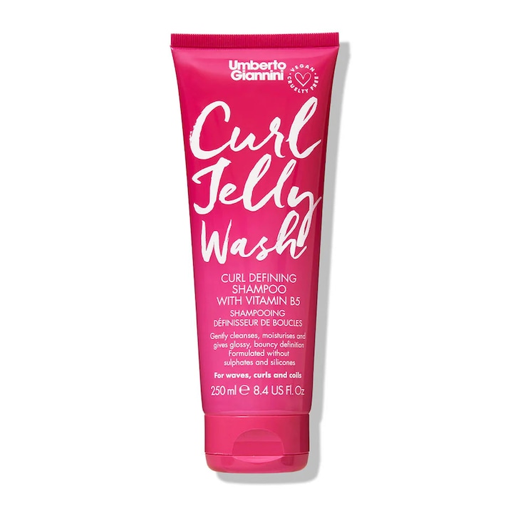 Curl meghatározó sampon B5-vitaminnal, Curl Jelly Wash, Umberto Giannini, 250 ml