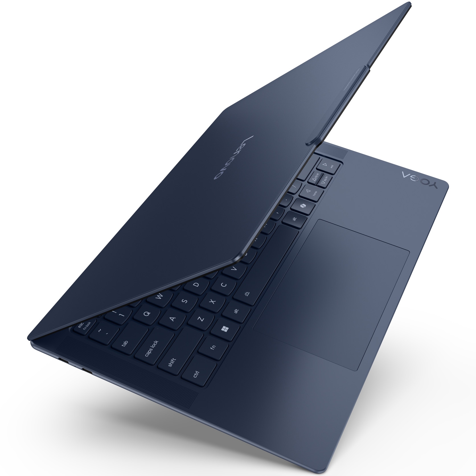 Laptop ultraportabil Lenovo Yoga Slim 7 14Q8X9 cu procesor Qualcomm® Snapdragon® X Elite X1E-78-100 pana la 3.4GHz, 14.5", 3K, OLED, Touch, 32GB LPDDR5x, 1TB SSD, Qualcomm® Adreno™ GPU, Windows 11 Pro, Cosmic Blue, 3Y Courier/Carry-in upgrade
