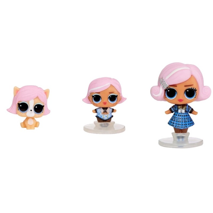 3 db baba készlet, LOL Surprise, Mini Claw Machine, 3 év, 35 x 26 x 16 cm, műanyag, többszínű