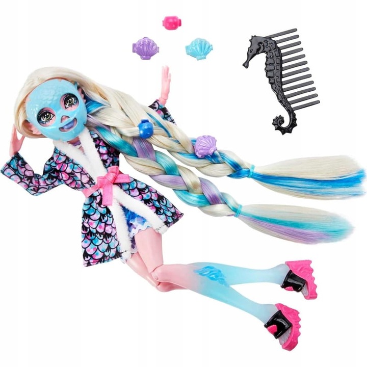 Кукла, Mattel, Monster High Lagoona Blue, 4 години, 36 см, пластмаса/текстил, многоцветна