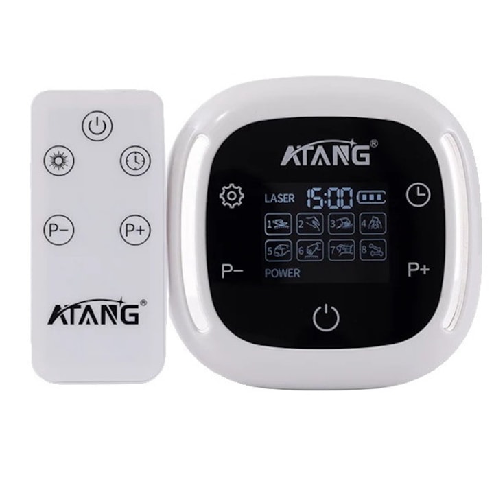 Уред за студена лазерна терапия, 650nm & 808nm, 8 режима, TENS стимулация, за спортна болка, ишиас, шия, многоцветен