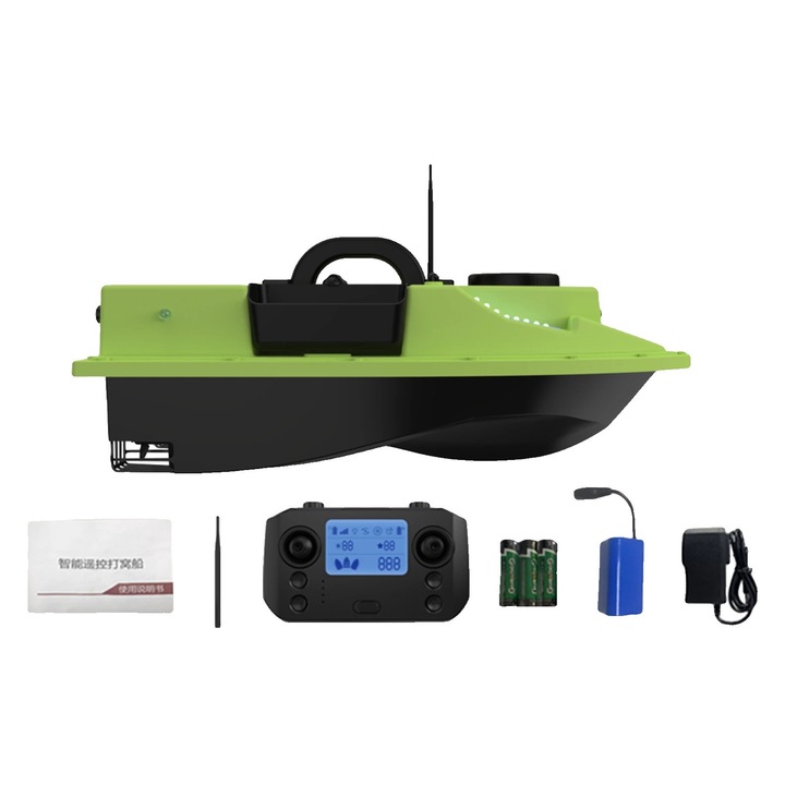 Barca pentru nadire cu GPS, capacitate 2kg, autonomie 2-4 ore, vizibilitate nocturna, 54x27x21cm