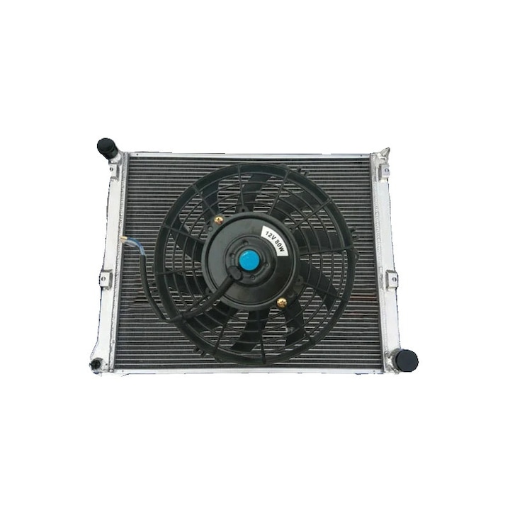 Alumínium hűtő és ventilátor készlet, kompatibilis Jeep Grand Cherokee WK & Commander XK, 40MM - 2 soros, 2005-2010
