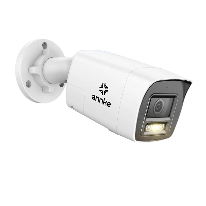 Térfigyelő kamera, 4K felbontás, ember- és járműfelismerés, Dual-Light, IP67, 8MP, 4mm