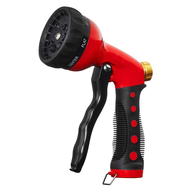 Duza de furtun QttvbTna, reglaj multiplu, prindere ergonomica, pentru gradina si spalare auto