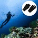 Manusi de scufundari, QttvbTna, neopren, anti-alunecare, negru, L