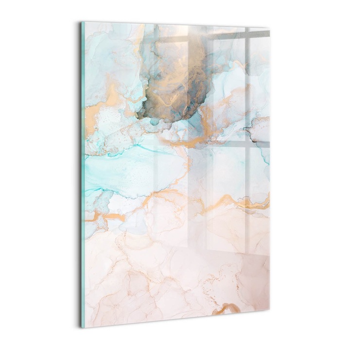 Tablou Sticla, Wallfluent, Imagine abstracta, Multicolor, 20x30 cm, 010010010120100088551