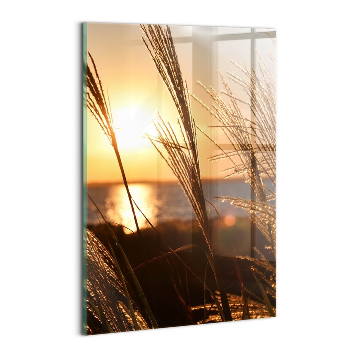 Tablou Sticla, Wallfluent, Grau In Ora de Aur, Maro, 20x30 cm, 010010010120100075539