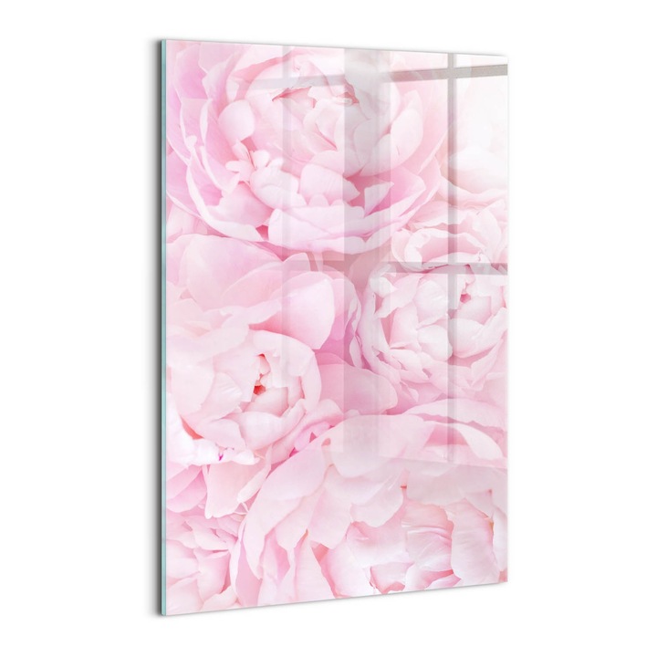 Tablou Sticla, Wallfluent, Flori ce infloresc, Roz, 40x60 cm, 010010010160100088670