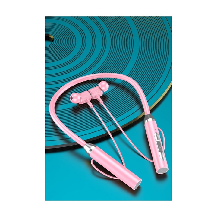 G01 Vezeték nélküli fülhallgató, 130 mAh, HiFi, HD mikrofon, vízálló, rózsaszín