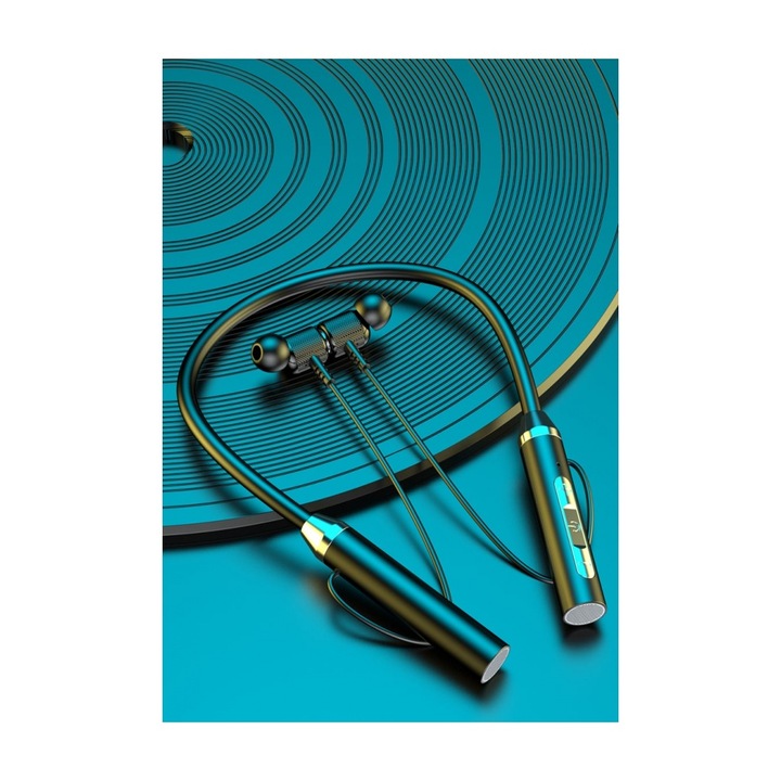 G01 Vezeték nélküli fülhallgató, 130 mAh, HiFi, HD mikrofon, Vízálló, Fekete