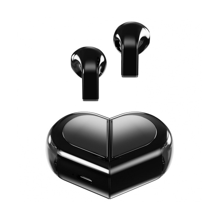 K520 Vezeték nélküli fülhallgató, vízálló, 230 mAh, Bluetooth 5.3, fekete