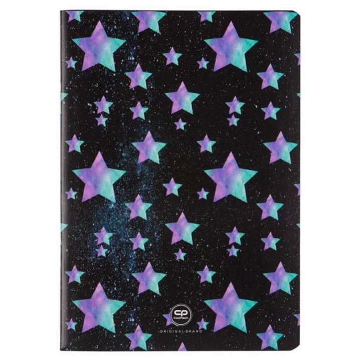 Caiet CoolPack Star Night, A5, Coperta moale PP, 32 l., Patrate, Multicolor