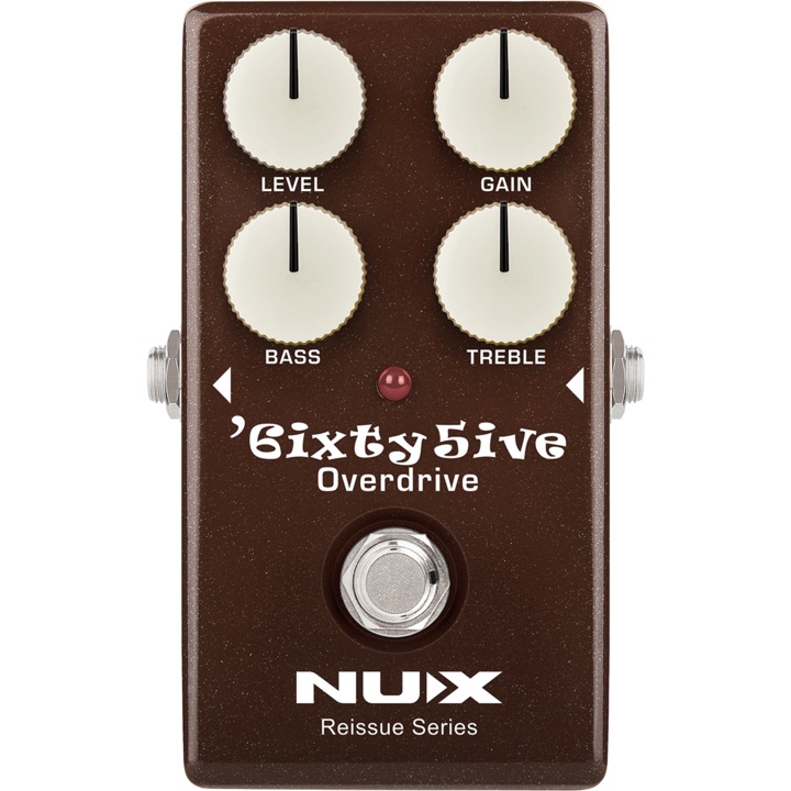 Pedala de efect, NUX, ​SixtyFive Overdrive, Efect Overdrive pentru chitara, Brown