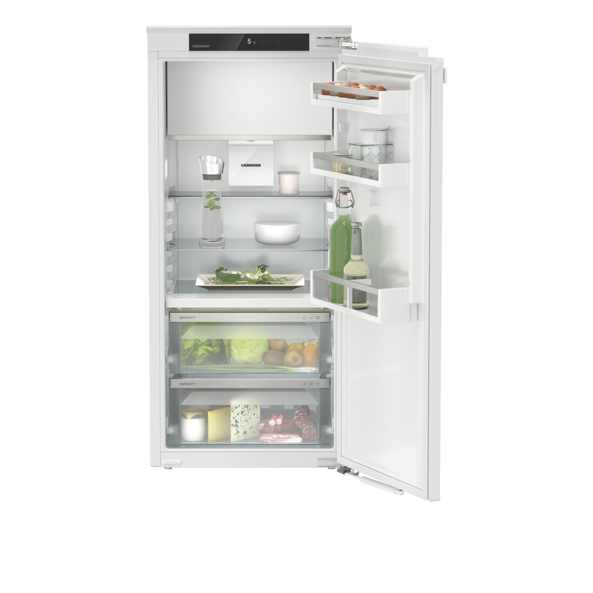 Frigider incorporabil cu o usa Liebherr IRBc 4121 Plus, inaltime 121.3 cm, BioFresh, clasa C, 173 l, display Touch, SuperCool, SuperSilent
