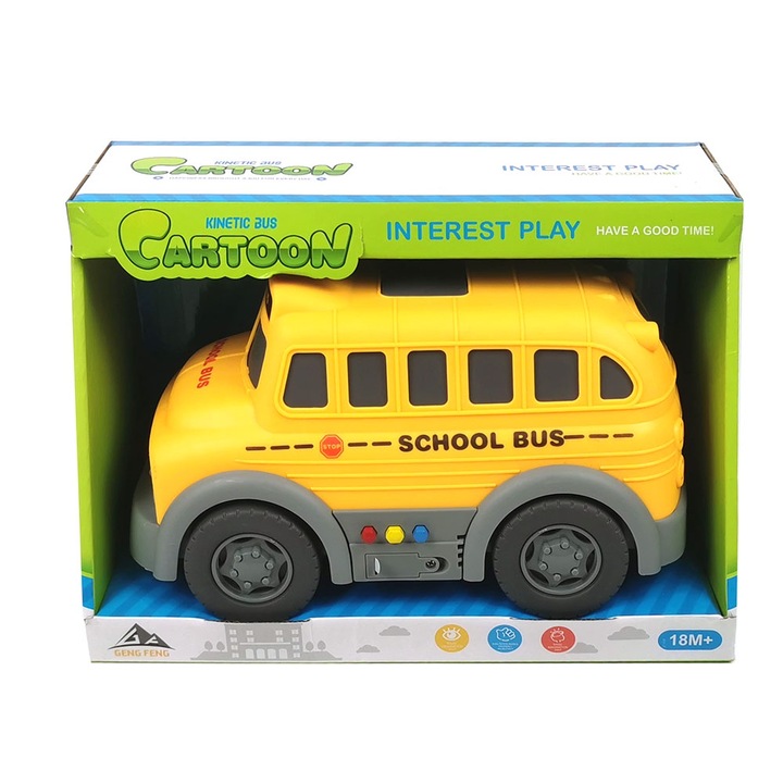 Autobuz pentru copii, Sunet, Lumini, Scoala