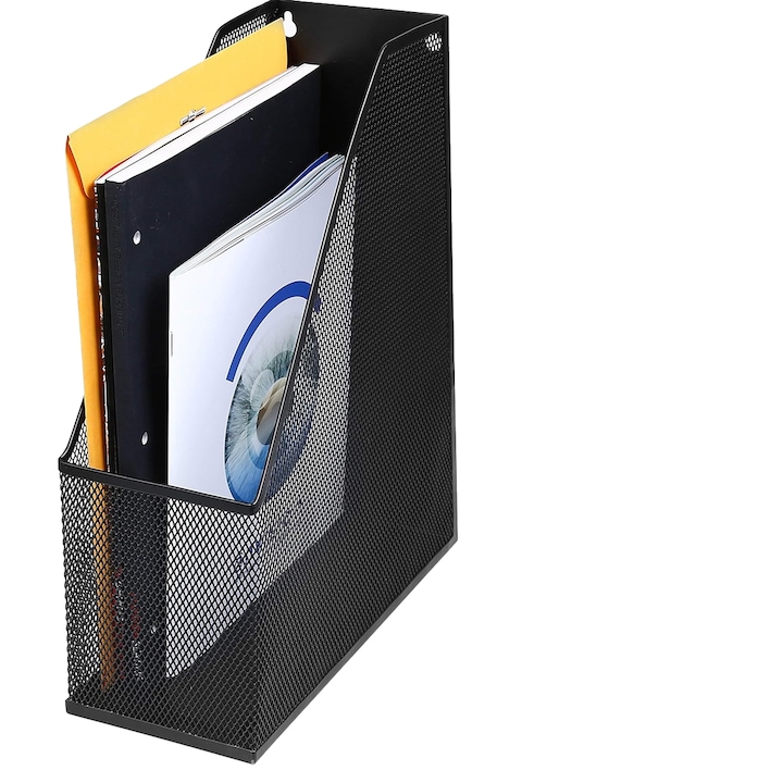 Suport pentru reviste Deluxe Mesh Steel, Extra Lat, Enforose