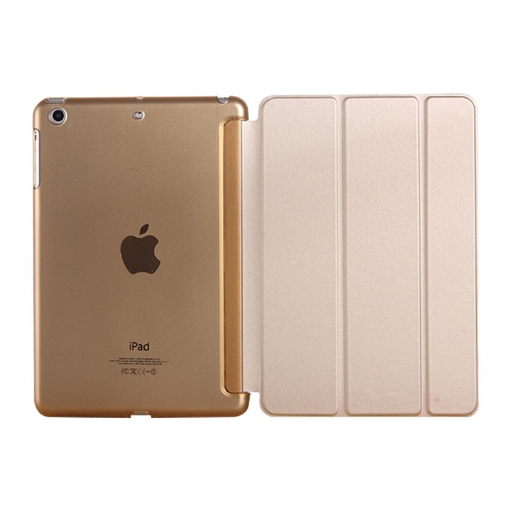 Калъф за таблет, съвместим iPad 9,7 инча 2017/2018, тънък, функция за автоматично заспиване/събуждане, прозрачен