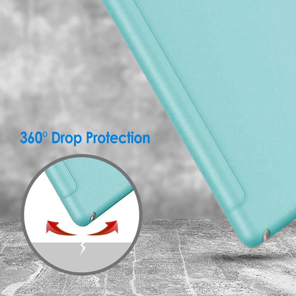 Carcasa Slim pentru iPad Mini 5, TPU flexibil, suport auto sleep/wake, verde menta