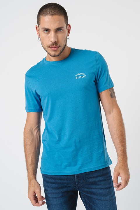 Mustang, Kerek nyakú logós póló, Királykék, S