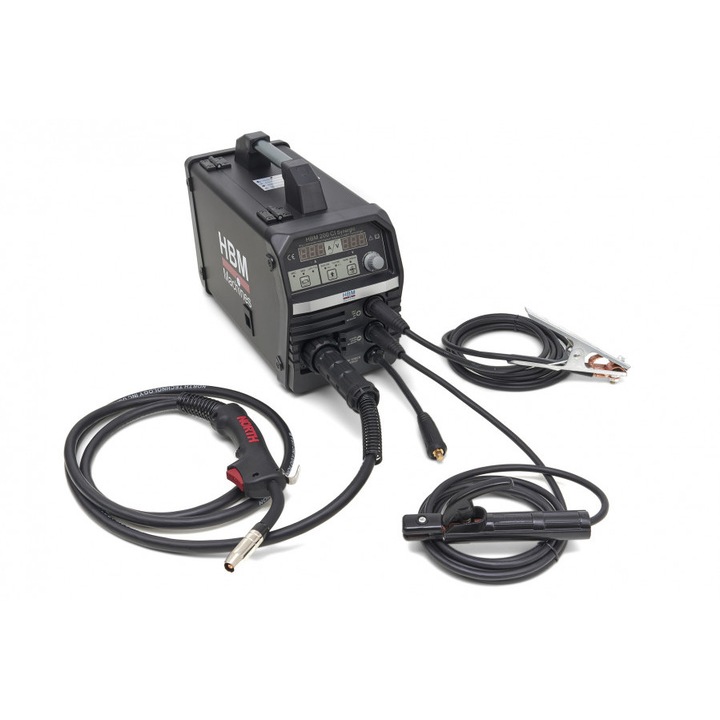 Invertor de sudura Mig, 200A, CI Sinergic cu afisaj digital si tehnologie IGBT - HBM 10508