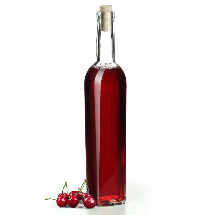 Стъклена бутилка KADAX, прозрачна, 500 мл, височина 39,2 см