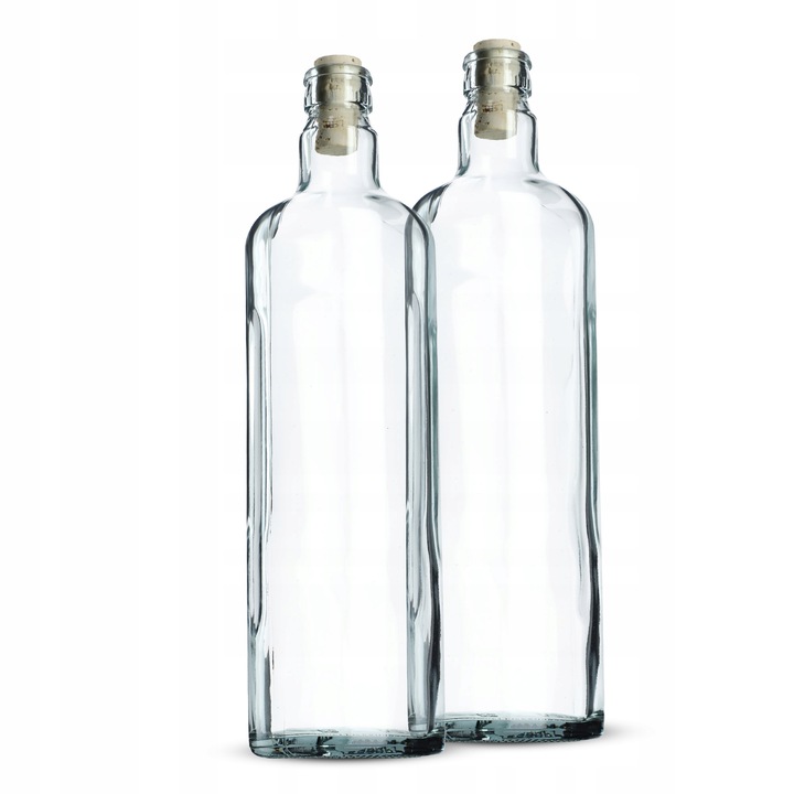 Комплект от 2 бутилки за вино KADAX, прозрачни, 700 ml, височина 28,7 cm