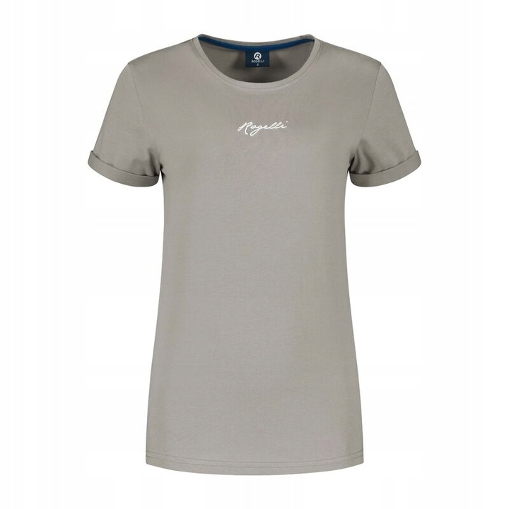 Дамска тениска Rogelli LOGO памук, Сив