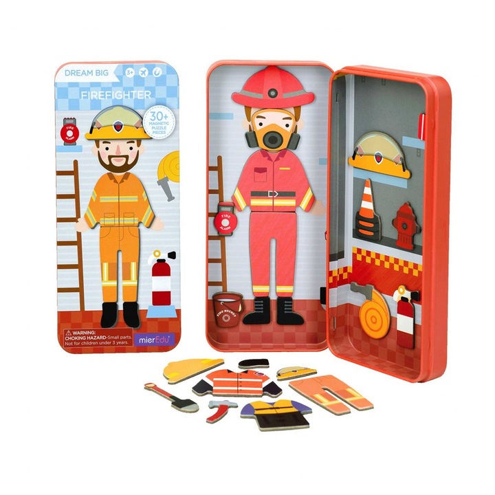 Магнитна пъзел игра, Firefighter MierEdu