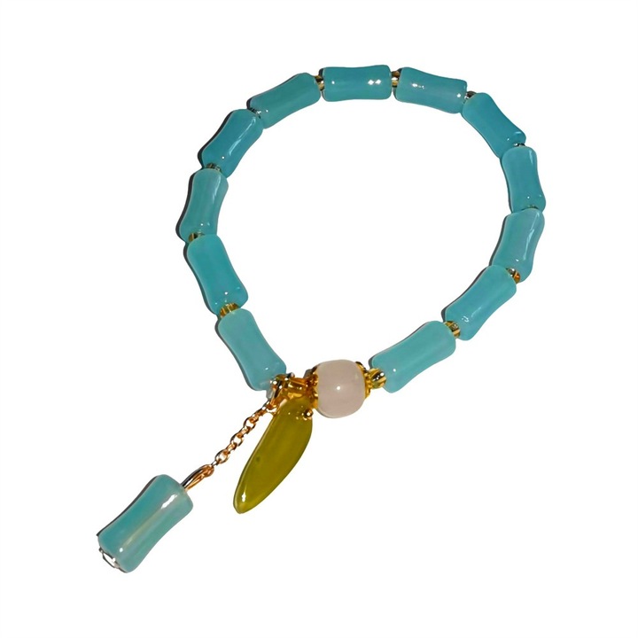 Bratara ajustabila, pietre semipretioase, multicolor, ambalaj catifea