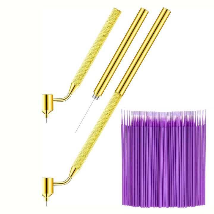 Professzionális festéktartály, BYONDSELF®, 100 ecsettel, karc- és forgácsjavítóval, mutató részletezéssel, festéssel, művészi írással, alumíniummal