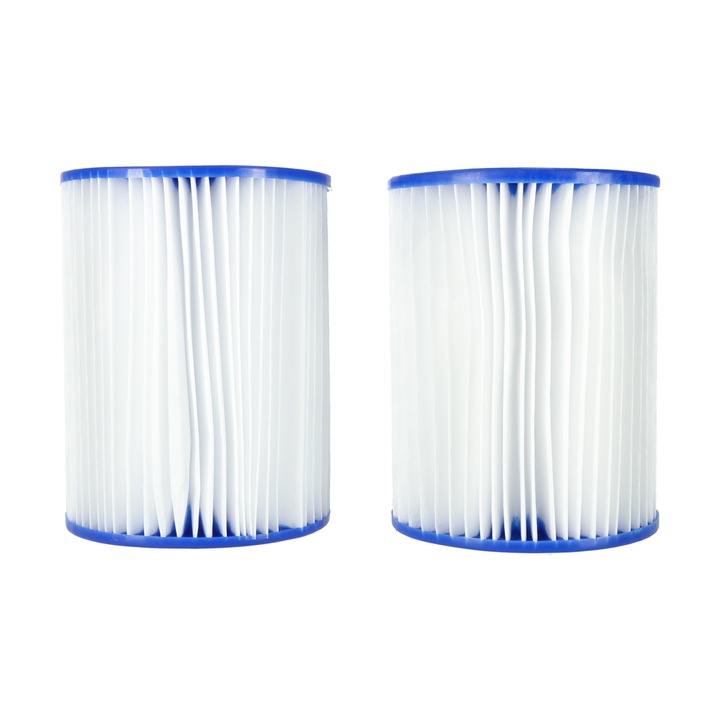 Set 2 filtre pentru pompa piscina, Bestway, compatibilitate 2006/3028 l/h, 10.6x20.3cm