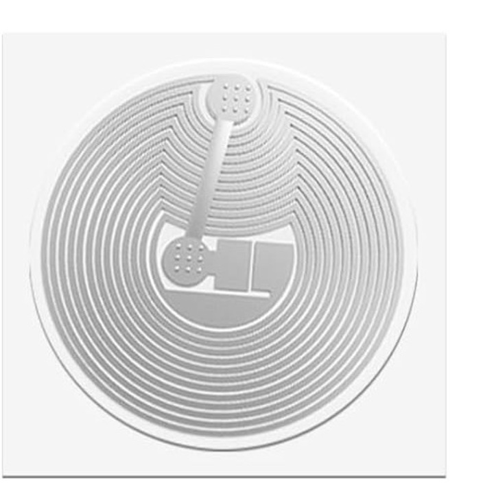 10 db-os NFC tag készlet, Nybgyy, Öntapadós, Ezüst