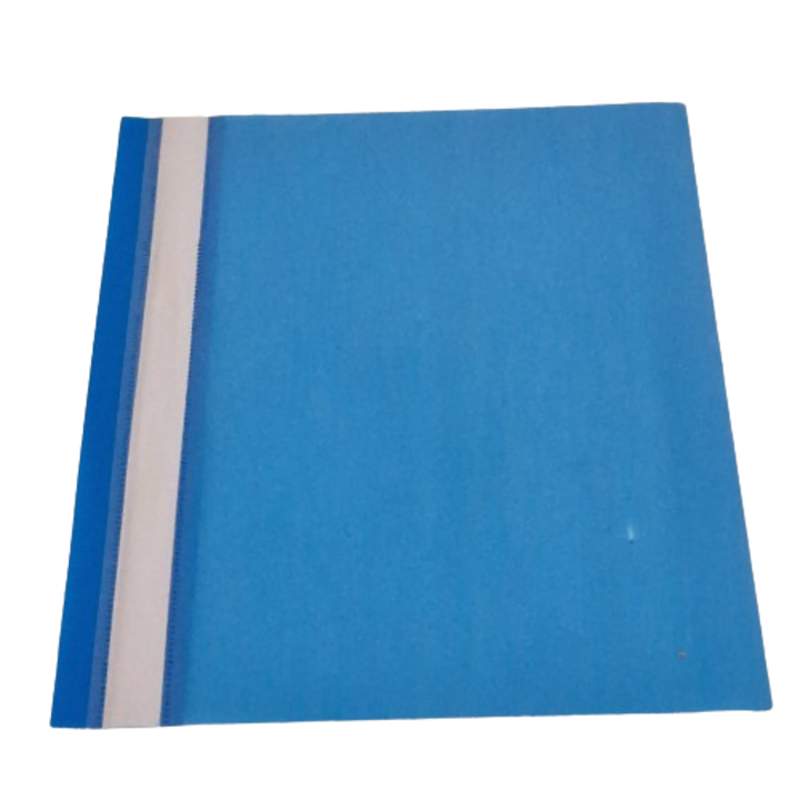 Комплект от 6 пластмасови папки А4 с релси - Сини