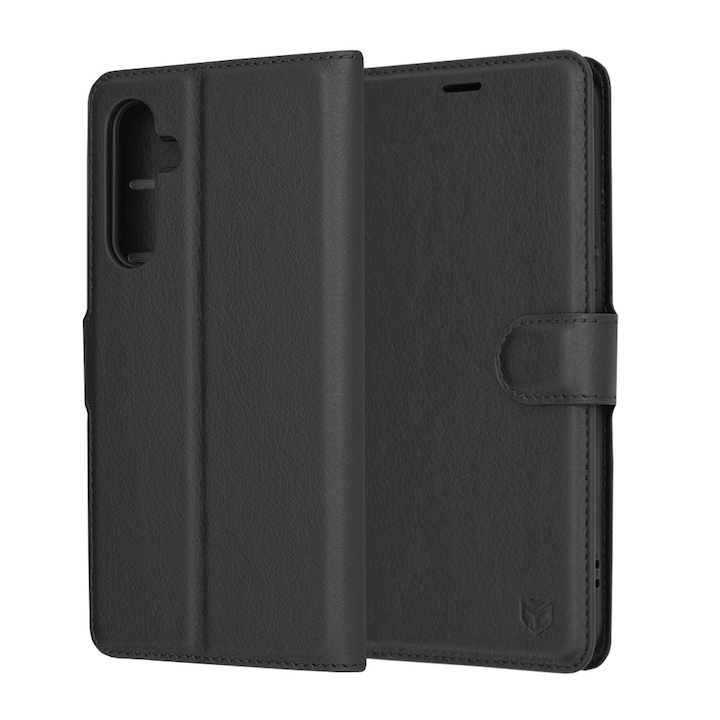 Husa pentru Samsung Galaxy A54 A546, Techsuit, Leather Folio, Neagra