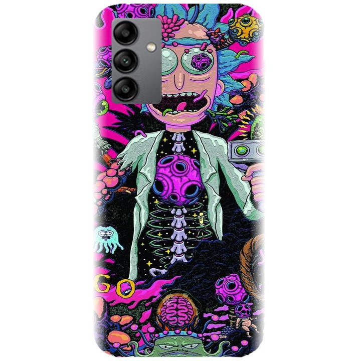 Szilikon tok, kompatibilis a Samsung Galaxy A14 / A14 5g - Rick And Morty modellel