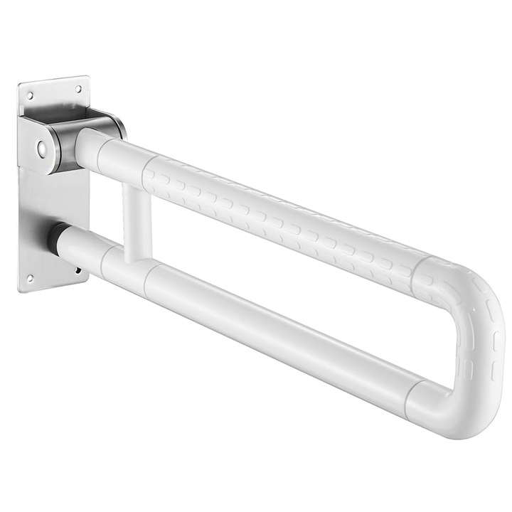 Bara de siguranta pentru baie, pliabila, cu inel luminos, inox, 60cm