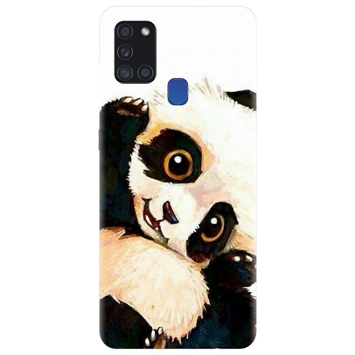 Szilikon tok kompatibilis a Samsung Galaxy A21s - Baby Panda 002 modellel