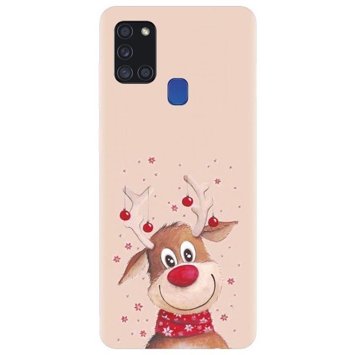 Samsung Galaxy A21s - karácsonyi modellel kompatibilis szilikon tok