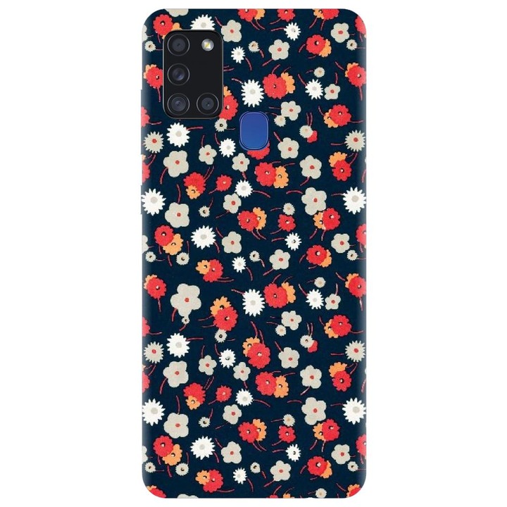 Samsung Galaxy A21s - Colorful Floral modellel kompatibilis szilikon tok